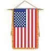16x24" US Classroom Flag Frg w/pole hem Pol Dyed