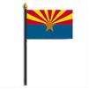 Arizona State Flag on Staff, 8x12", Polyester