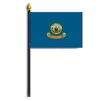 Idaho State Flag on Staff, 4x6", Polyester