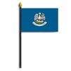 Louisiana State Flag on Staff, 4x6", Polyester