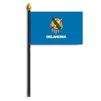 Oklahoma State Flag on Staff, 4x6", Polyester