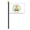 Rhode Island State Flag on Staff, 4x6", Poly