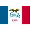 Iowa State Flag w/pole hem, 4x6', Nylon