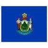 Maine State Flag w/pole hem, 4x6', Nylon