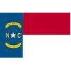 North Carolina State Flag w/pole hem, 4x6', Nyl