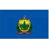 Vermont State Flag w/pole hem, 4x6', Nylon