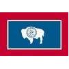Wyoming State Flag w/pole hem, 3x5', Nylon