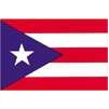 Puerto Rico Flag w/pole hem, 3x5', Nylon