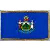 Maine State Flag Frg w/pole hem, 4x6', Nylon