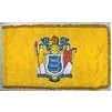 New Jersey State Flag Frg w/pole hem, 3x5', Nyl