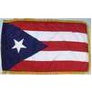 Puerto Rico Flag Frg w/pole hem, 3x5', Nylon