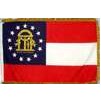 Georgia 03 State Flag Frg w/pole hem, 3x5', Nyl
