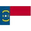 North Carolina State Flag w/pole hem, 5x8', Nyl