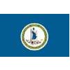Virginia State Flag w/pole hem, 5x8', Nylon