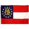 Georgia 03 State Flag w/pole hem, 5x8', Nyl