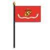 US Marine Corps Flag on Staff - Polyester