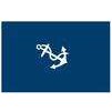 Port Captain Officers Flag, 12x18", Nylon Sewn