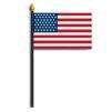 4" x 6" US Flag on Staff - Polyester