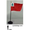 Continental Flag on Staff, 4x6", Rayon