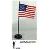 General Fremont Flag on Staff, 4x6", Rayon