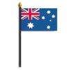 Australia Flag on Staff, 8x12", Polyester
