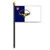 Azores Flag on Staff, 4x6", Polyester
