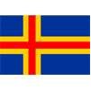 Aland Islands Flag w/pole hem, 3x5', Nylon