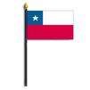 Chile Flag on Staff, 8x12", Polyester