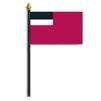 Georgia Republic Flag on Staff, 4x6", Polyester