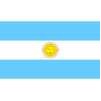 Argentina Flag w/Seal w/pole hem, 5x8', Nylon
