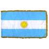 Argentina Flag w/Seal Frg w/pole hem, 5x8', Nylon