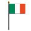 Ireland Flag on Staff, 4x6", Polyester