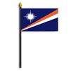 Marshall Islands Flag on Staff, 4x6", Polyester