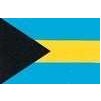 Bahamas Flag w/pole hem, 5x8', Nylon