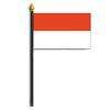 Monaco Flag on Staff, 4x6", Polyester