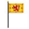 Scotland Rampant Lion Flag/Staff, 4x6", Rayon