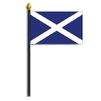 Scotland Flag on Staff, 8x12", Polyester