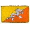 Bhutan Flag Frg w/pole hem, 2x3', Nylon