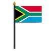 South Africa Flag on Staff, 4x6", Polyester