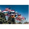 192 Member UN Flag Set w/pole hem, 4x6', Nylon