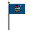 Alberta Flag on Staff, 4x6", Polyester