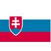 Slovakia Flag w/pole Hem, 2x3', Nylon