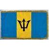 Barbados Flag Frg w/pole hem, 3x5', Nylon