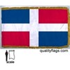 Dominican Rep Flag Frg w/pole hem, 3x5', Nylon