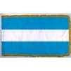 El Salvador Flag Frg w/pole hem, 4x6', Nylon