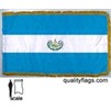 El Salvador Flag/Seal Frg w/pole hem, 3x5', Nyl