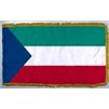 Equatorial Guinea Flag Frg w/pole hem, 4x6', Nyl