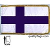 Finland Flag Frg w/pole hem, 3x5', Nylon