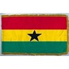 Ghana Flag Frg w/pole hem, 4x6', Nylon