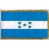 Honduras Flag Frg w/pole hem, 4x6', Nylon